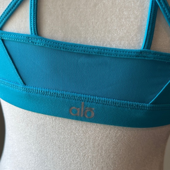 ALO Yoga Bright Blue Bralette SMALL - Picture 6 of 7